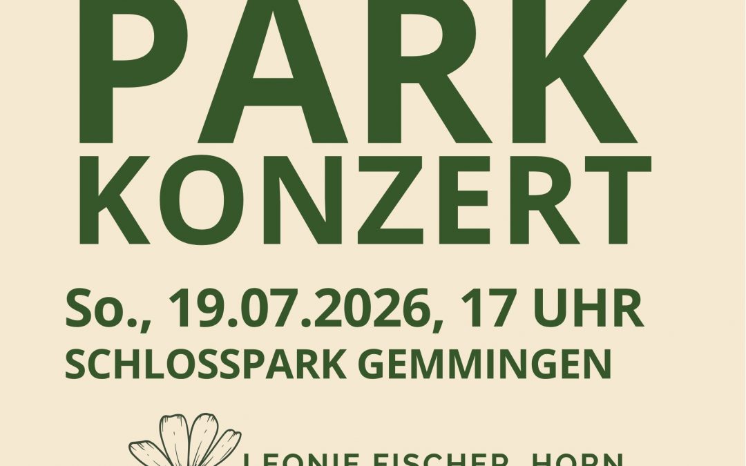 Einladung zum Parkkonzert in Gemmingen